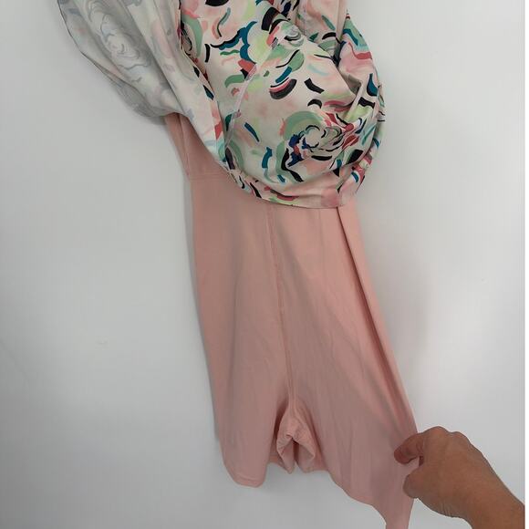 Athleta Floral Infinity Dress XL Tall Pink Performance Pilates Yoga Athleisure - Picture 3 of 10